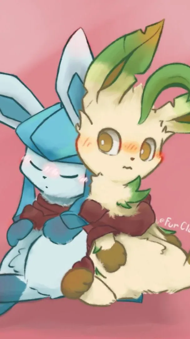 ai character: Eevee valentines  background