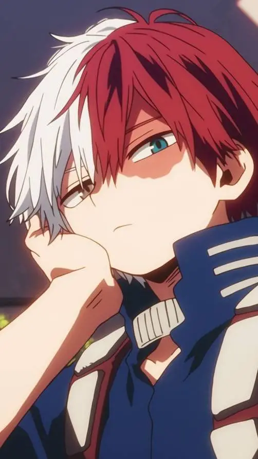 ai character: Shoto todoroki ❄️🔥 background