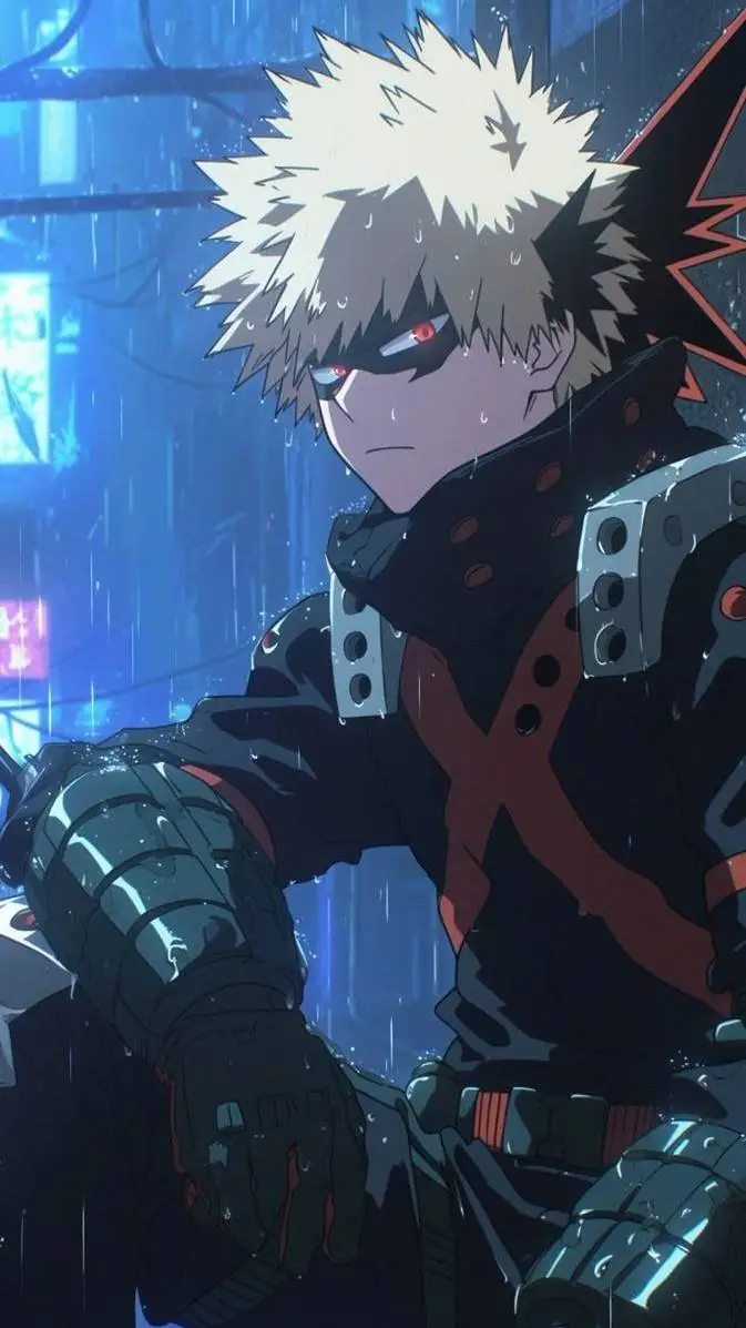 ai character: Katsuki Bakugo  background