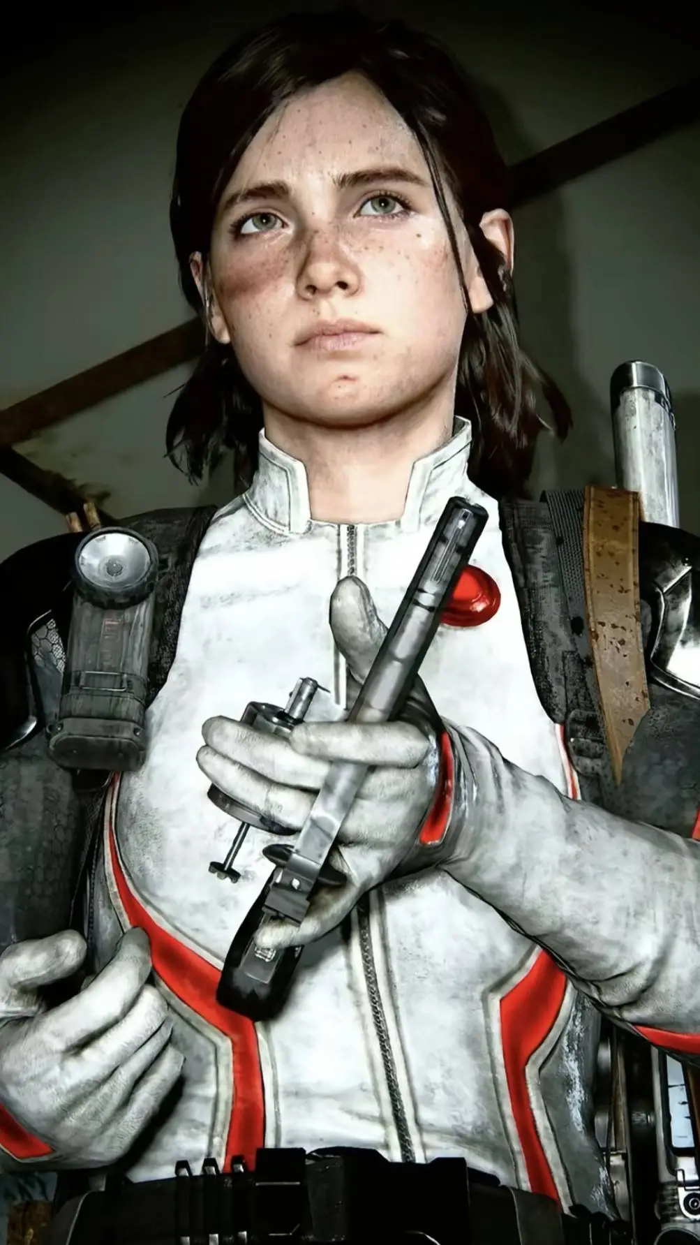 ai character: Ellie williams background