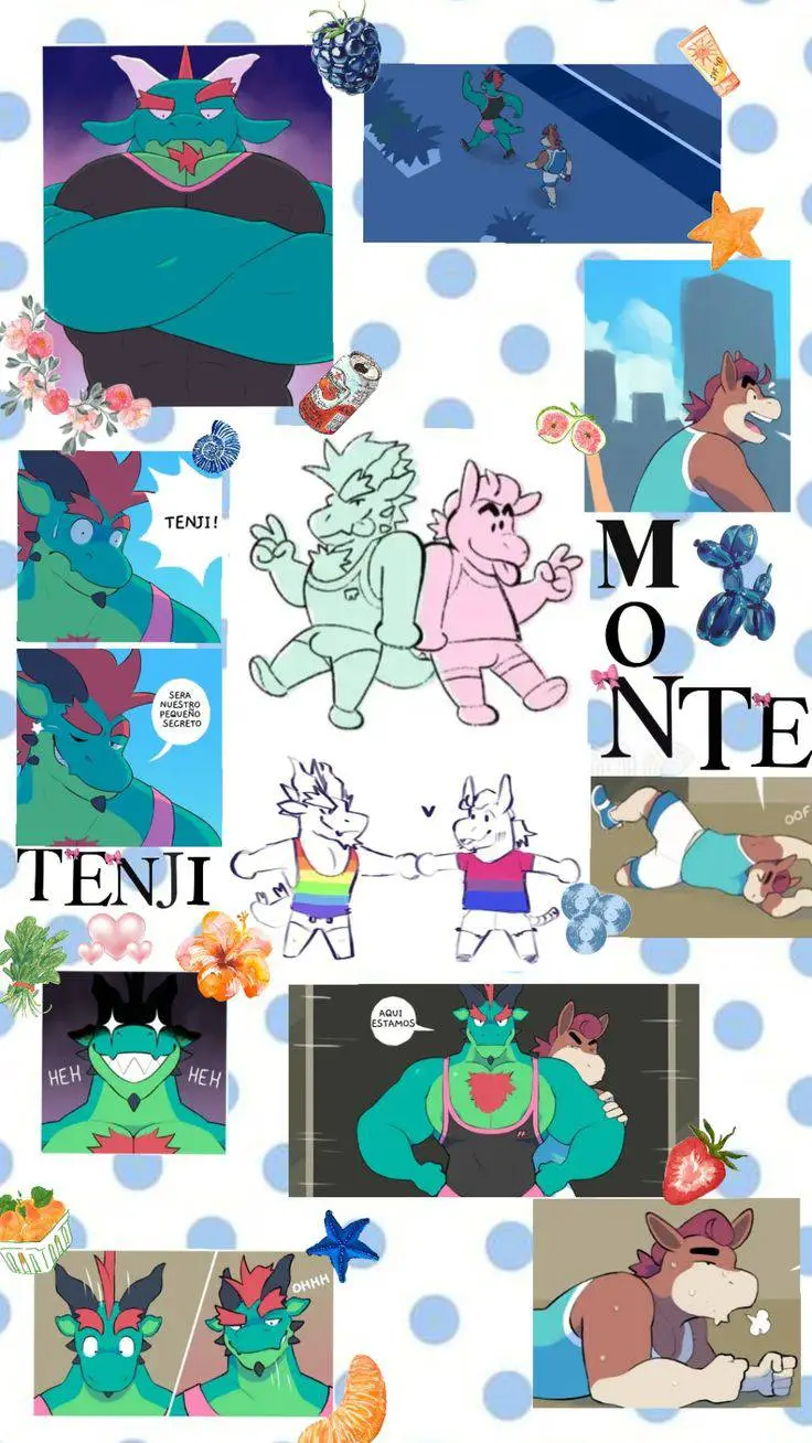 ai character: Tenji and Monte! background