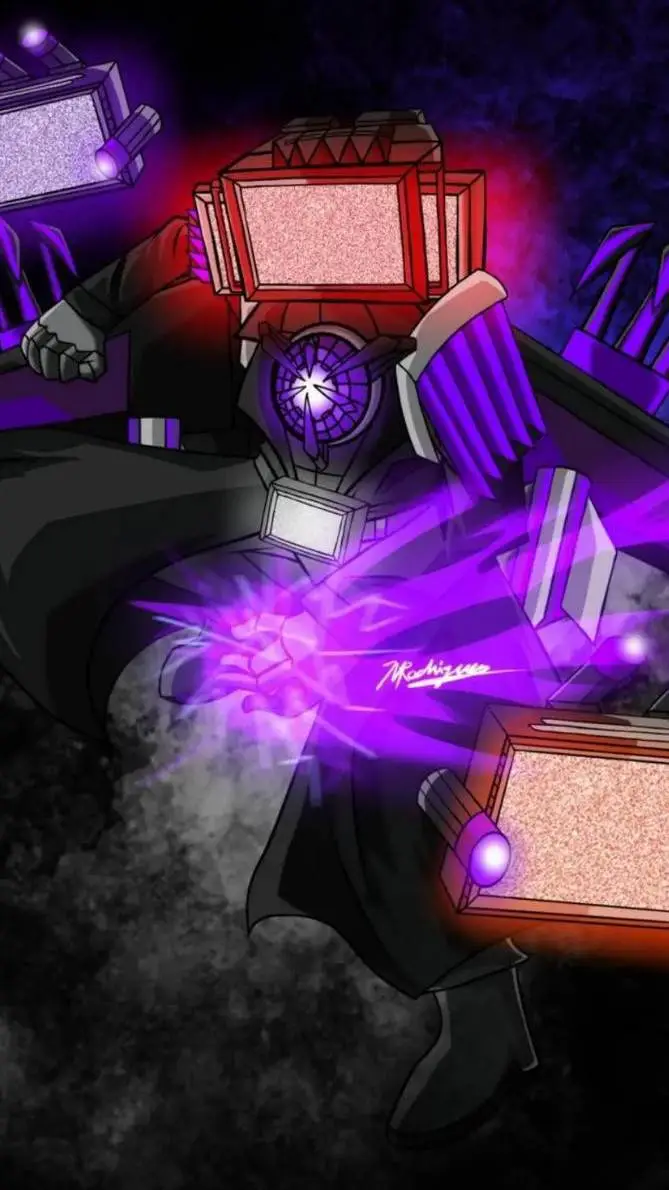 ai character: Titan tvman strong background