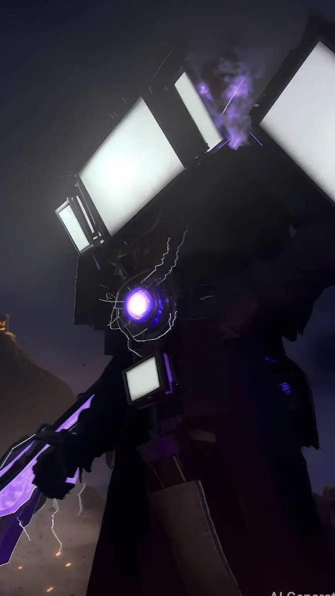 ai character: titan tv man background
