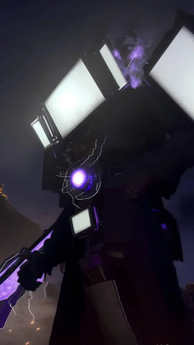 ai character: Titan tv man cool background