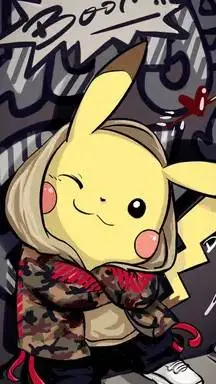ai character: Pikachu  background