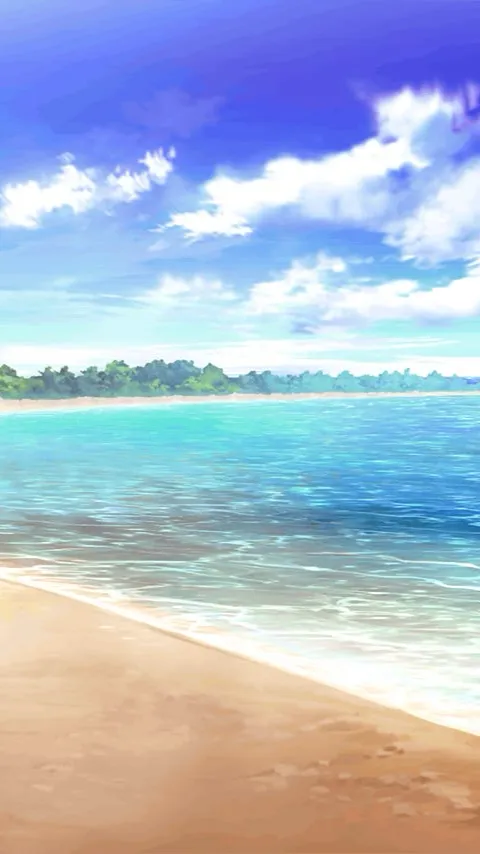 ai character: MHA (beach day)  background
