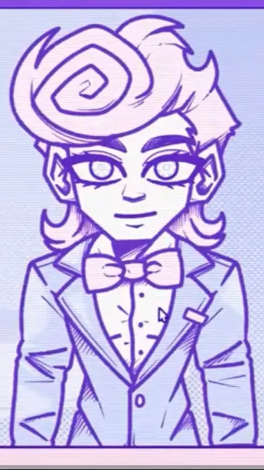 ai character: Harvey  background