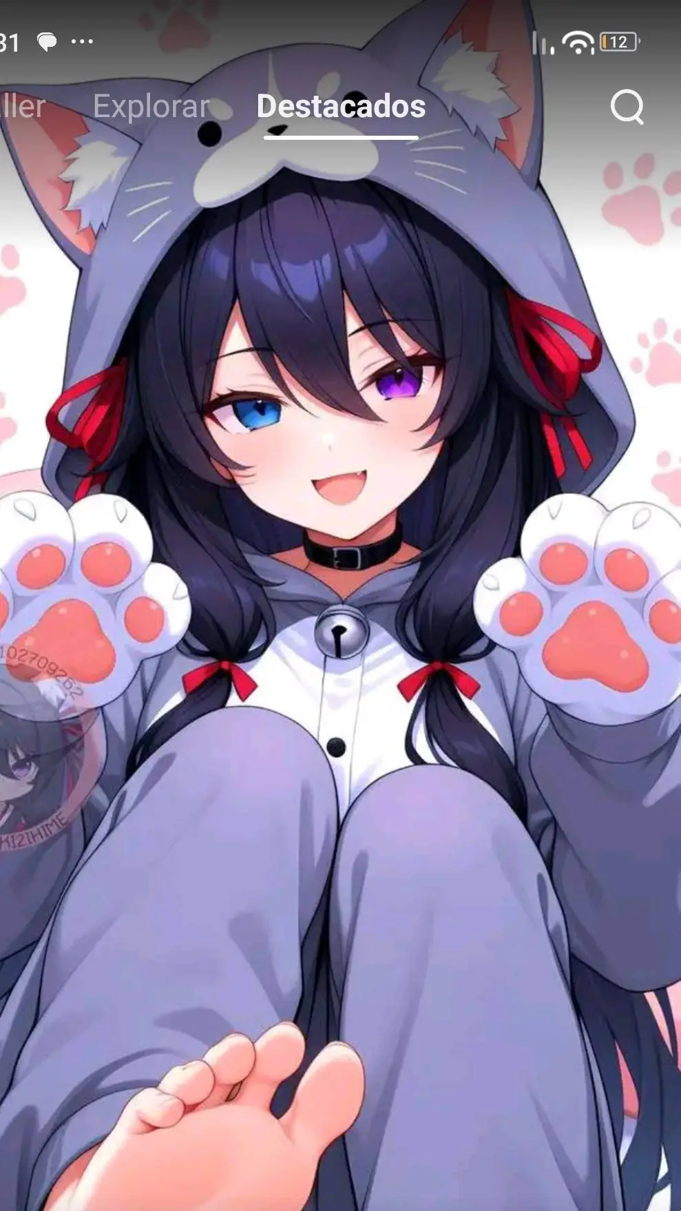 ai character: chinatsu!🧡💛 background