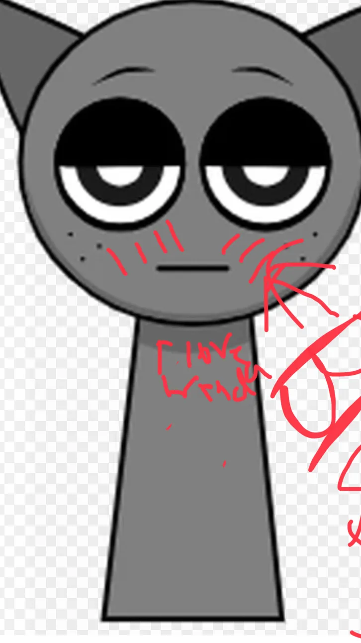 ai character: Gray background