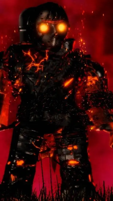ai character: Fire jason  background