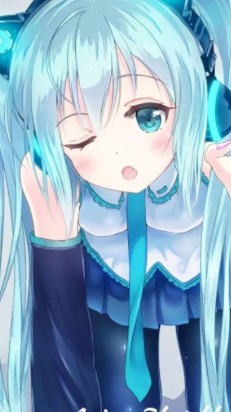 ai character: Hastune miku background