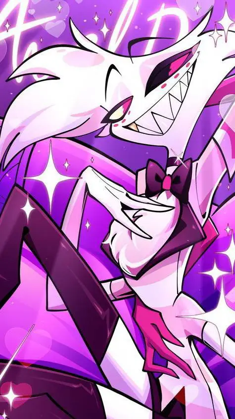 ai character: •♡Angel dust♡• background