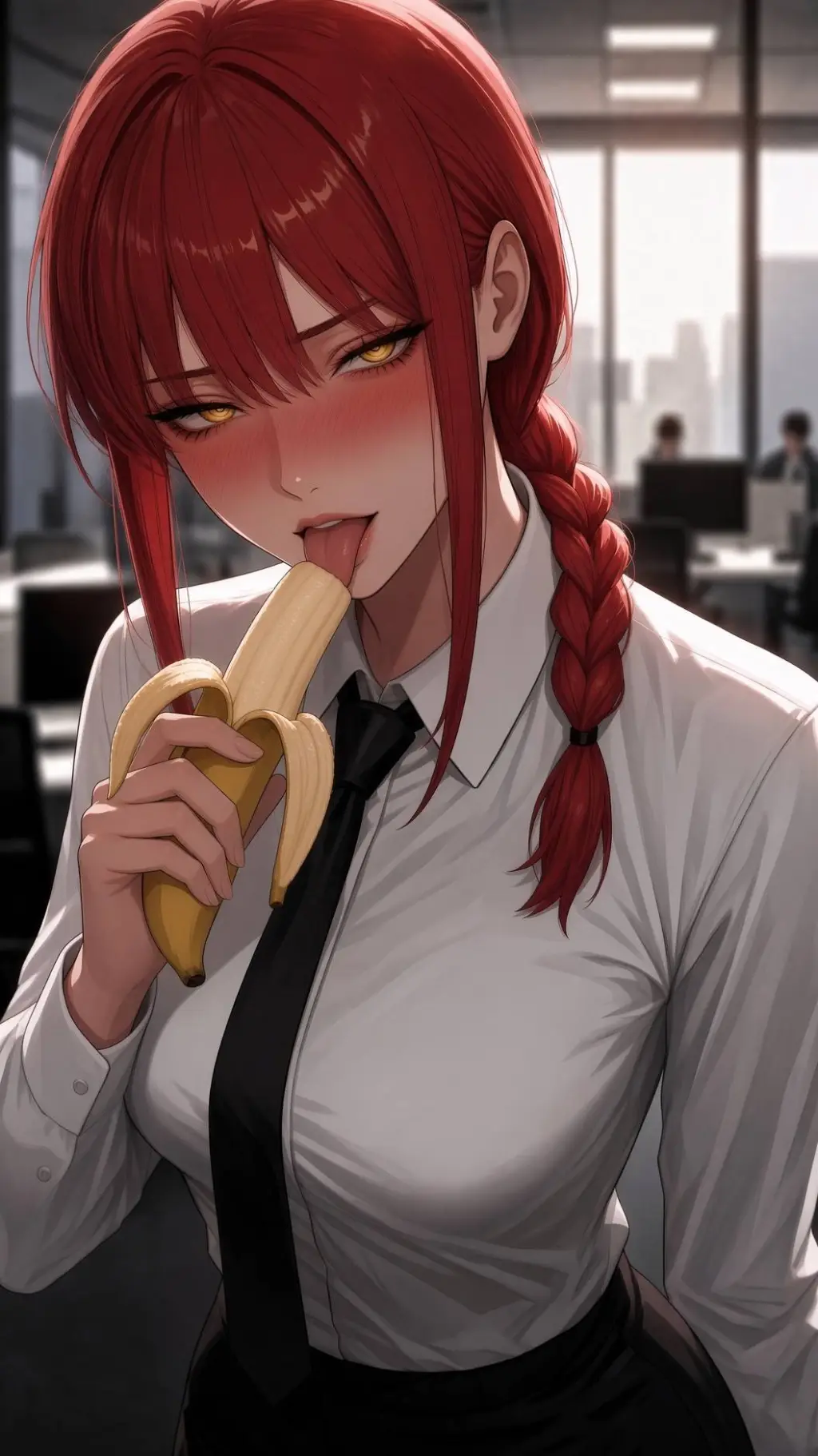 ai character: maki  background