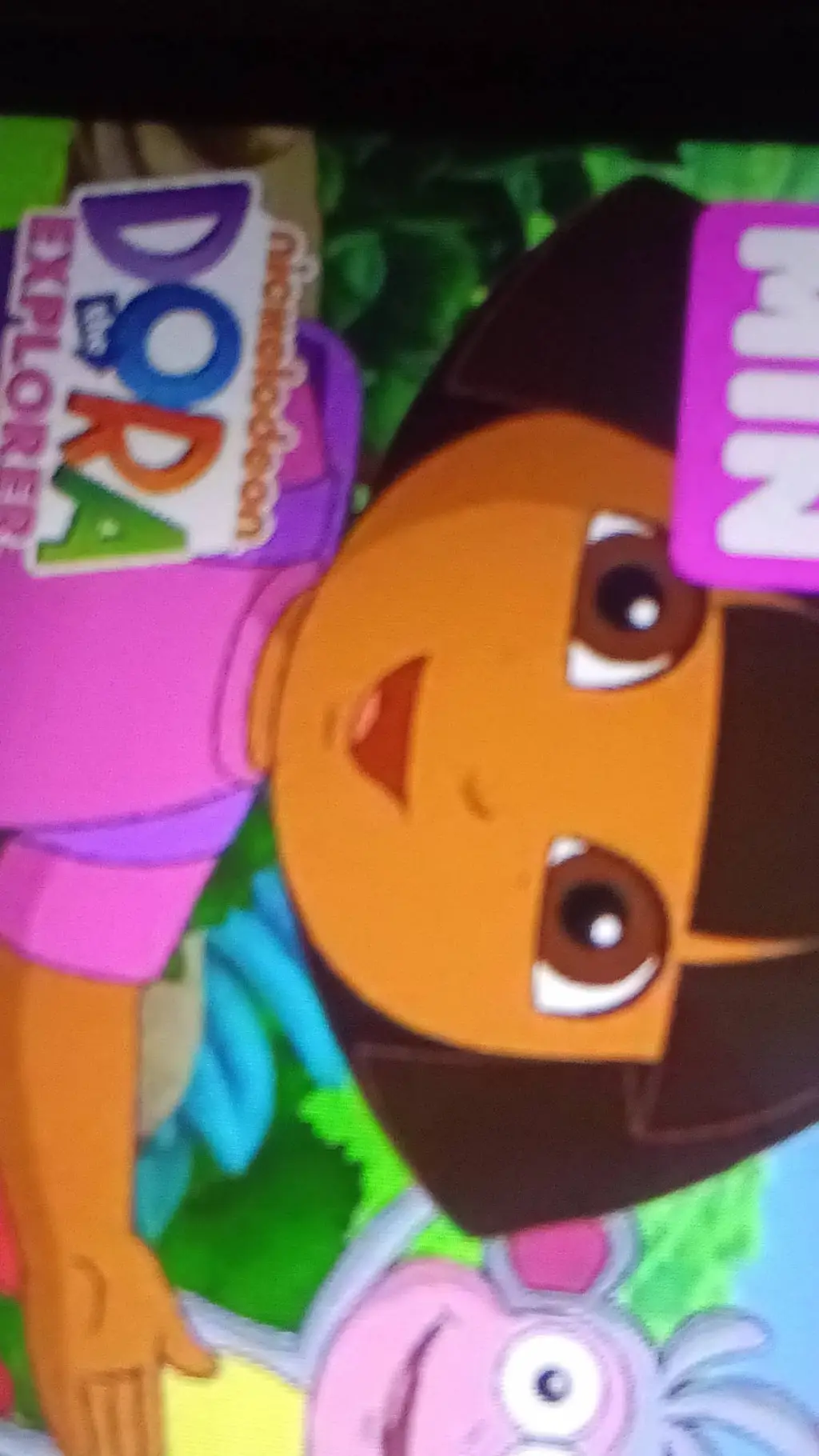 ai character: corrupted dora🤸💃 background