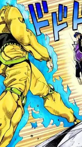 ai character: Dio vs jotaro background