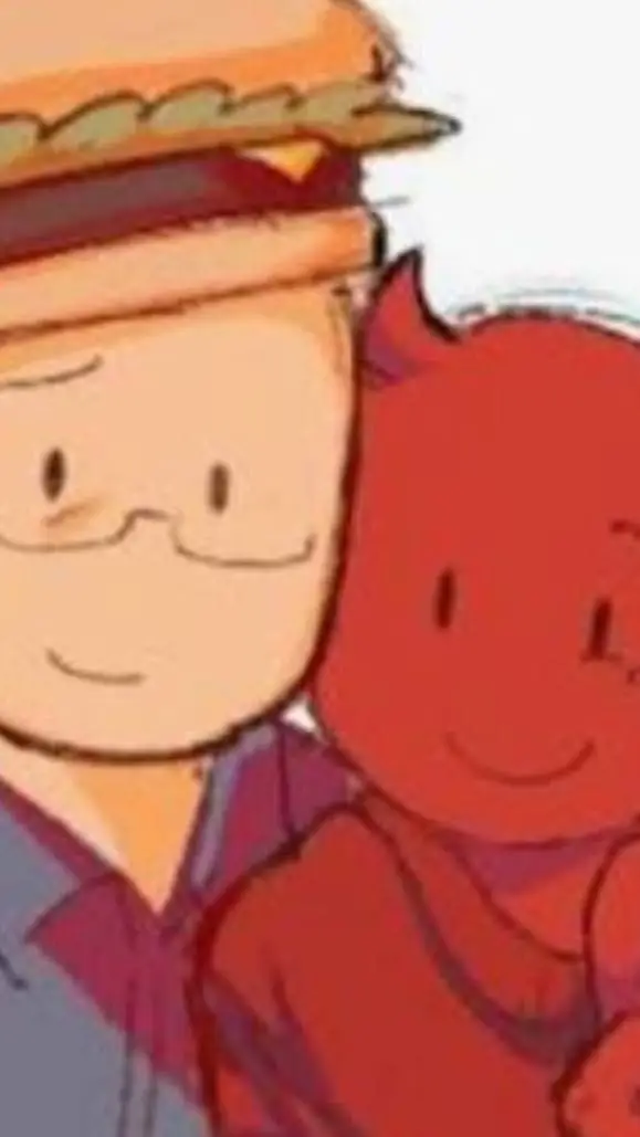ai character: DAD I FREW UP  background