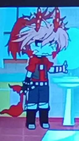 ai character: Shrimpo cuts... background