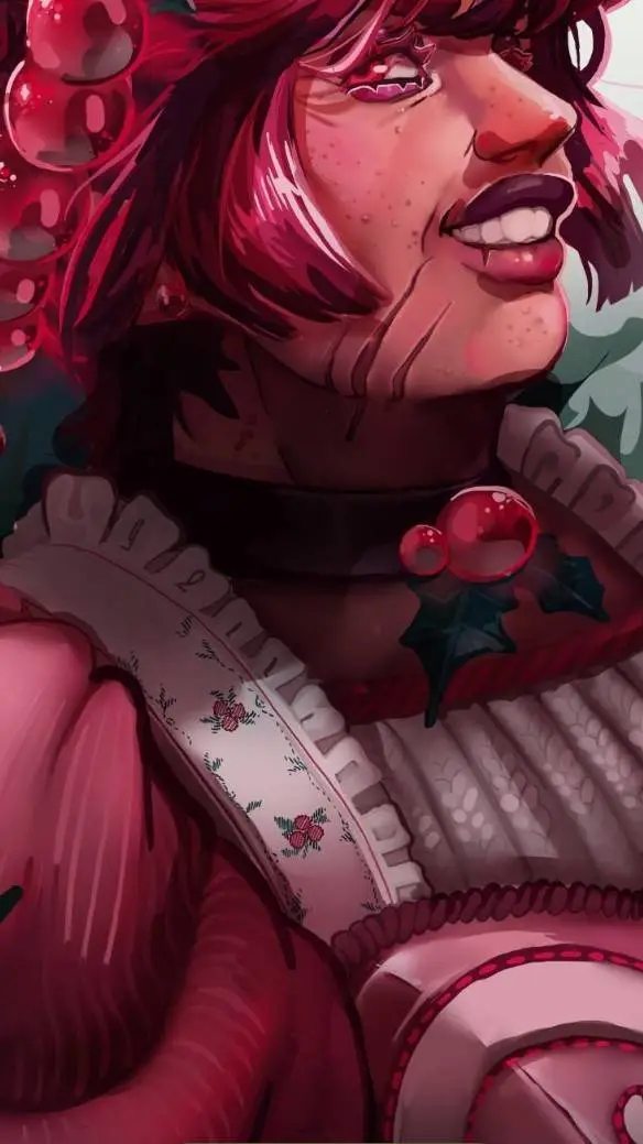 ai character: HOLLYBERRY COOKIE! background