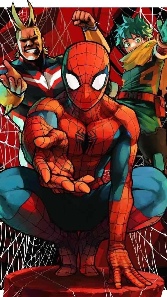 ai character: Mha Halloween background
