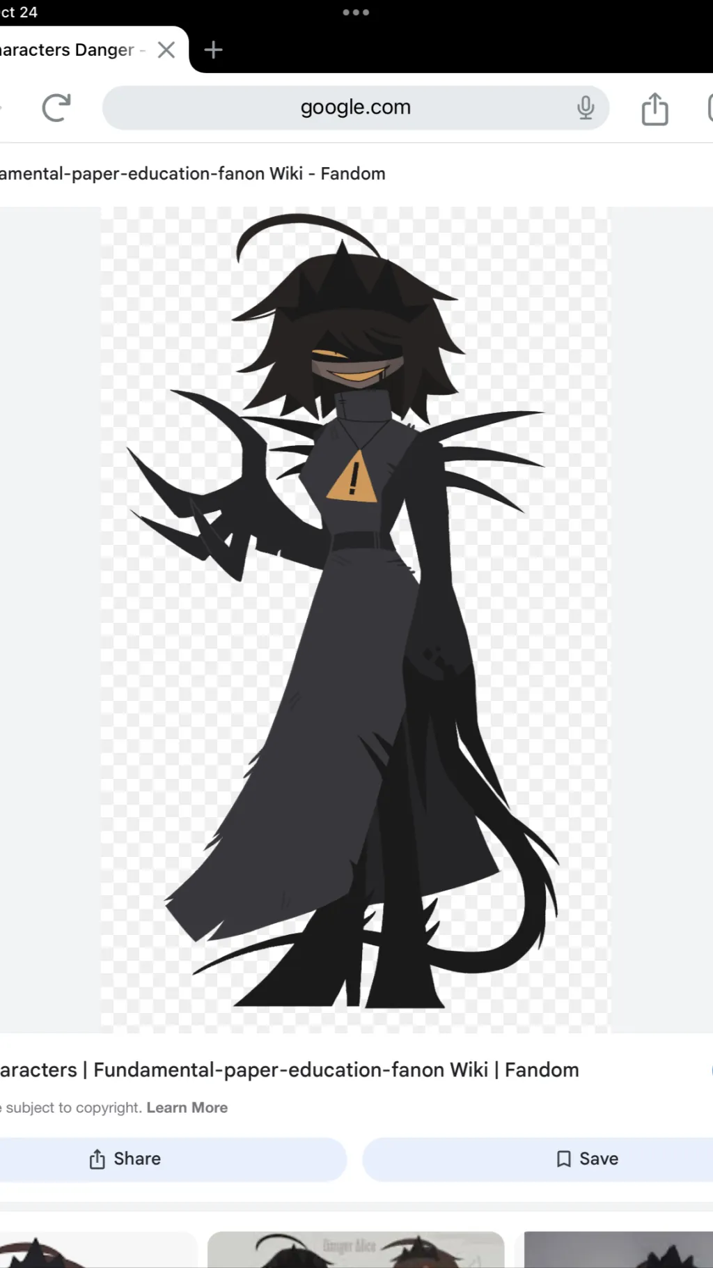 ai character: Danger Alice background