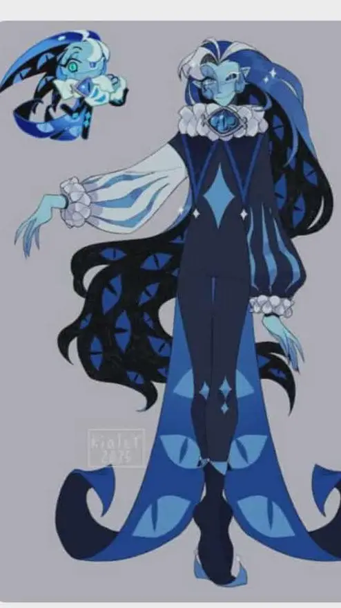 ai character: Shadow Milk Cookie background