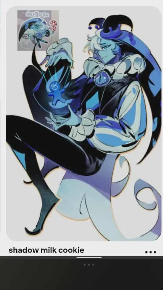 ai character: Shadow Milk Cookie background