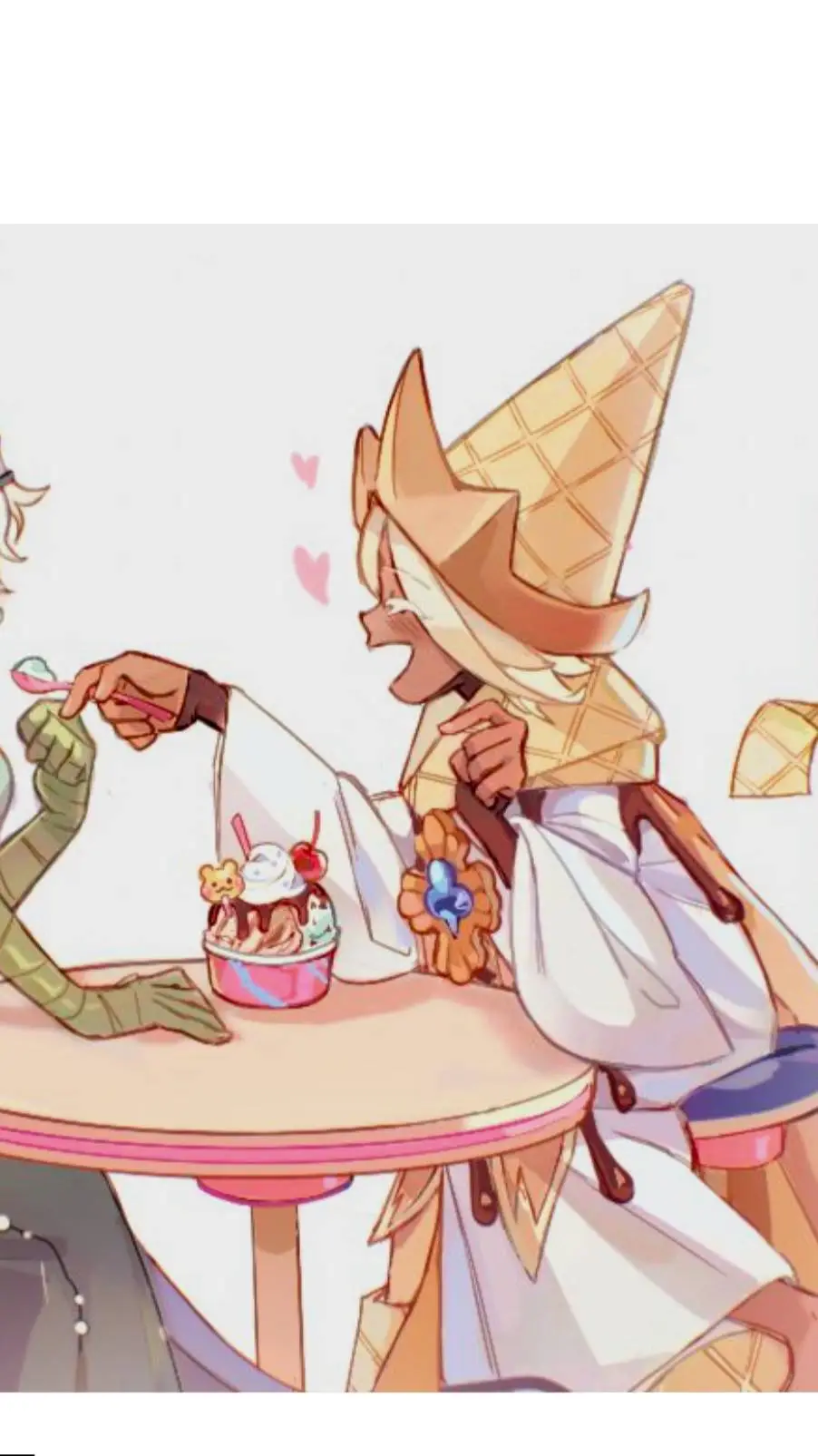 ai character: Pure Vanilla background