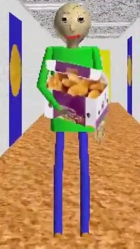 ai character: Baldi Likes Nuggs background
