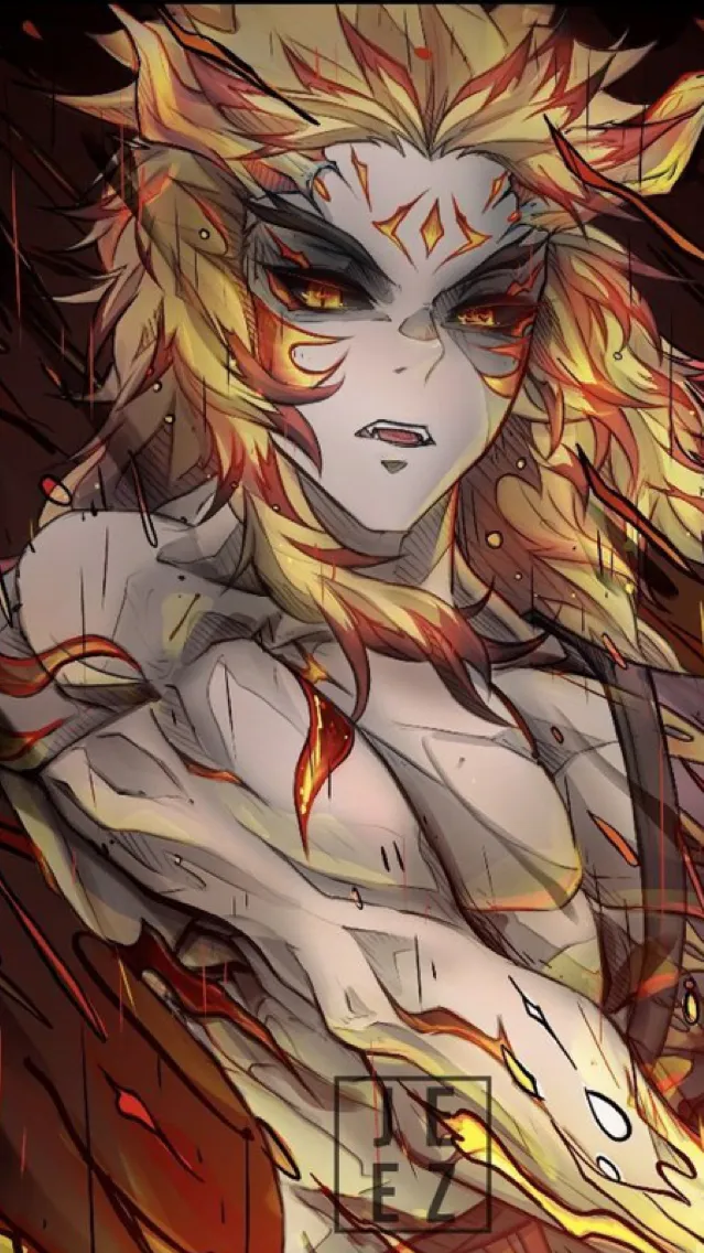 ai character: demon rengoku  background