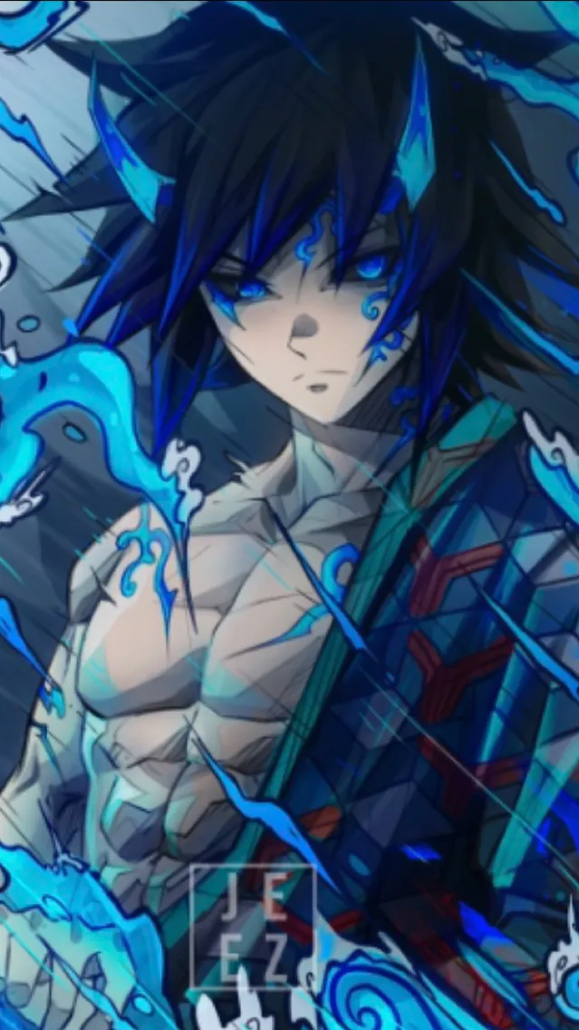 ai character: demon giyu  background