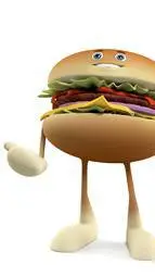 ai character: butter patty background