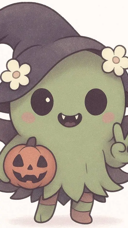 ai character: happyhalloween background