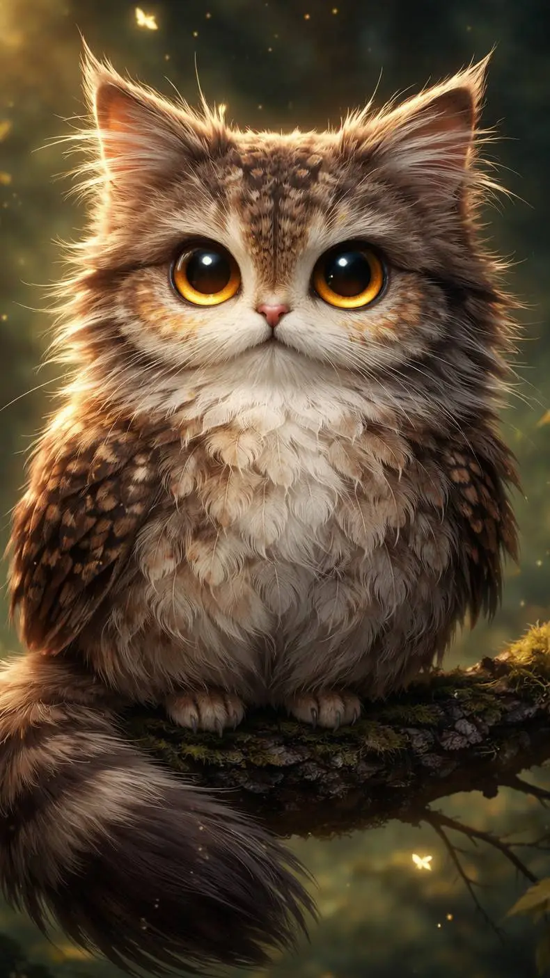 ai character: meowl background