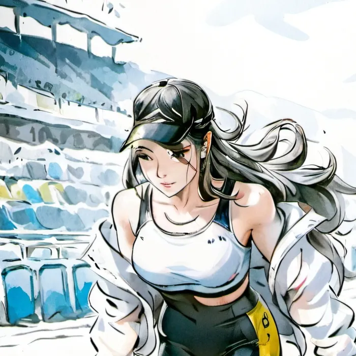 chat with ai character: running girl