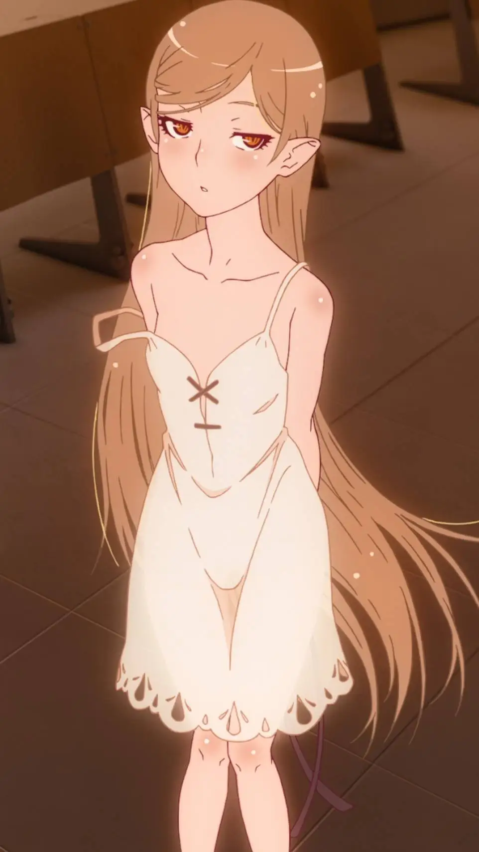ai character: oshino shinobu background