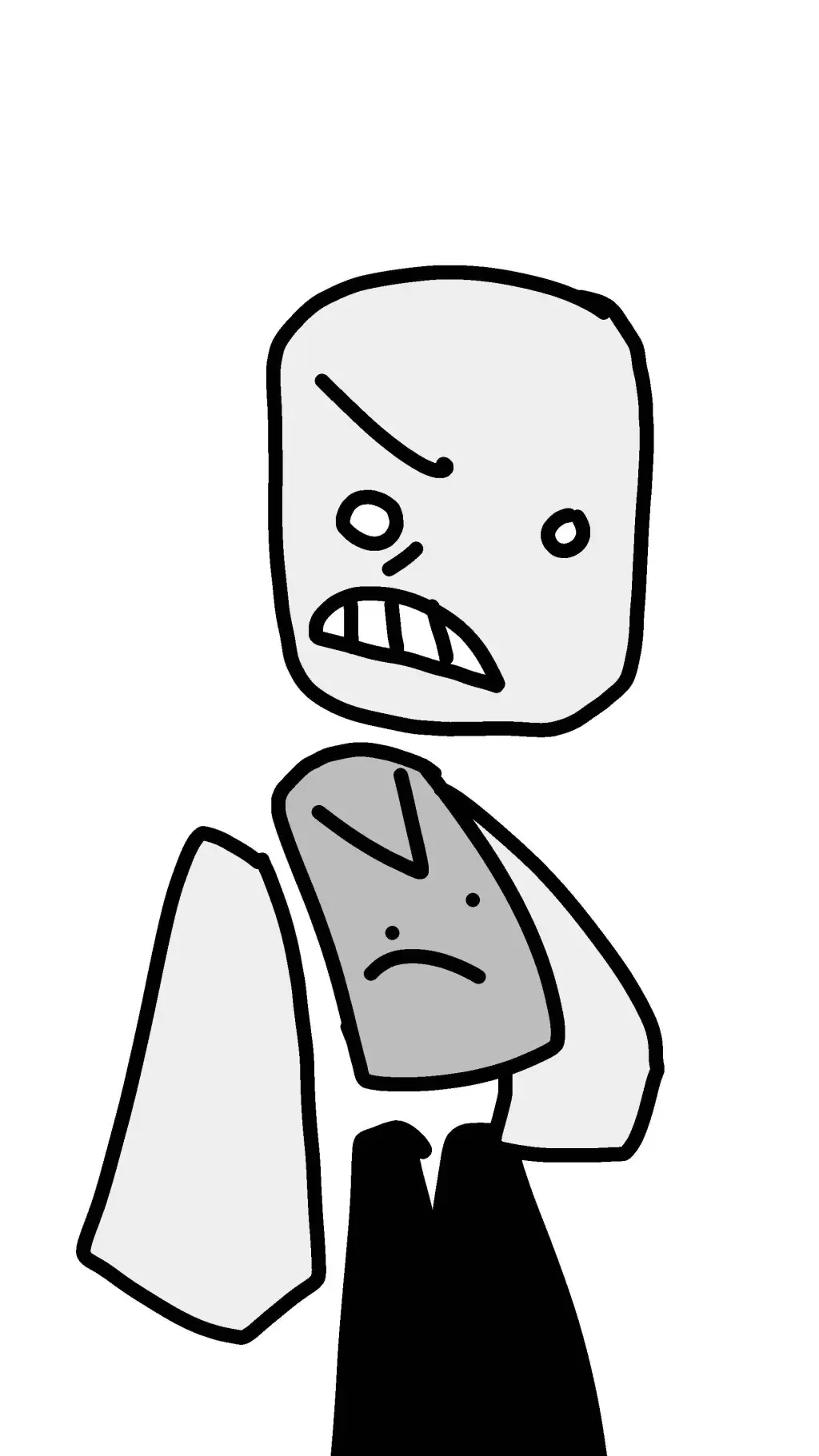 ai character: Samuel doodles  background