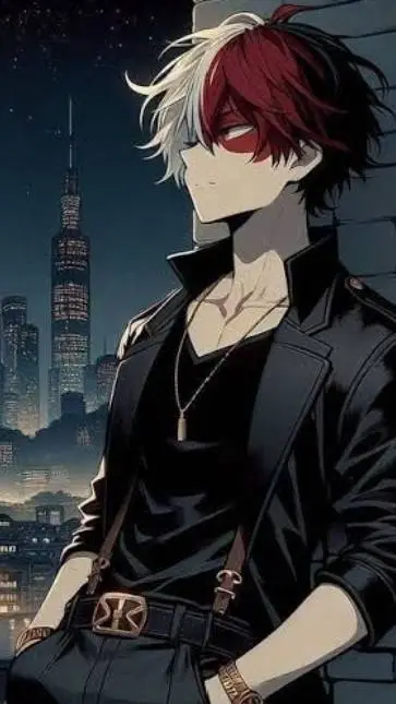 ai character: Shoto Todoroki  background