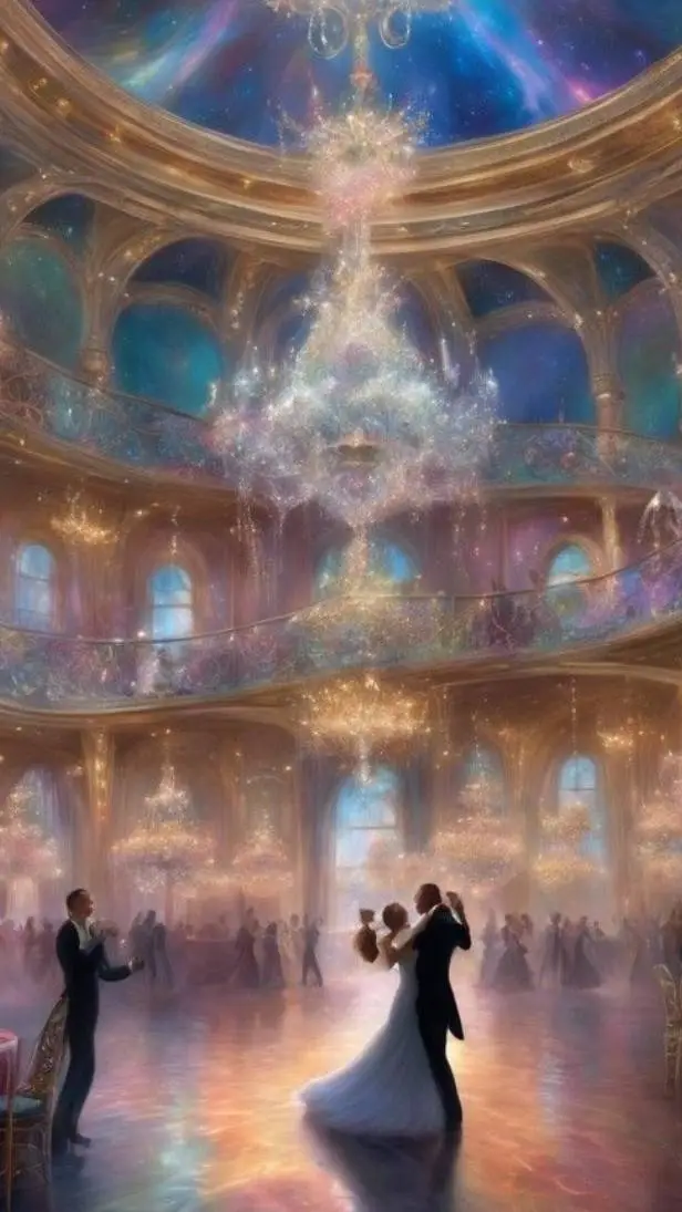 ai character: The royal Ball background