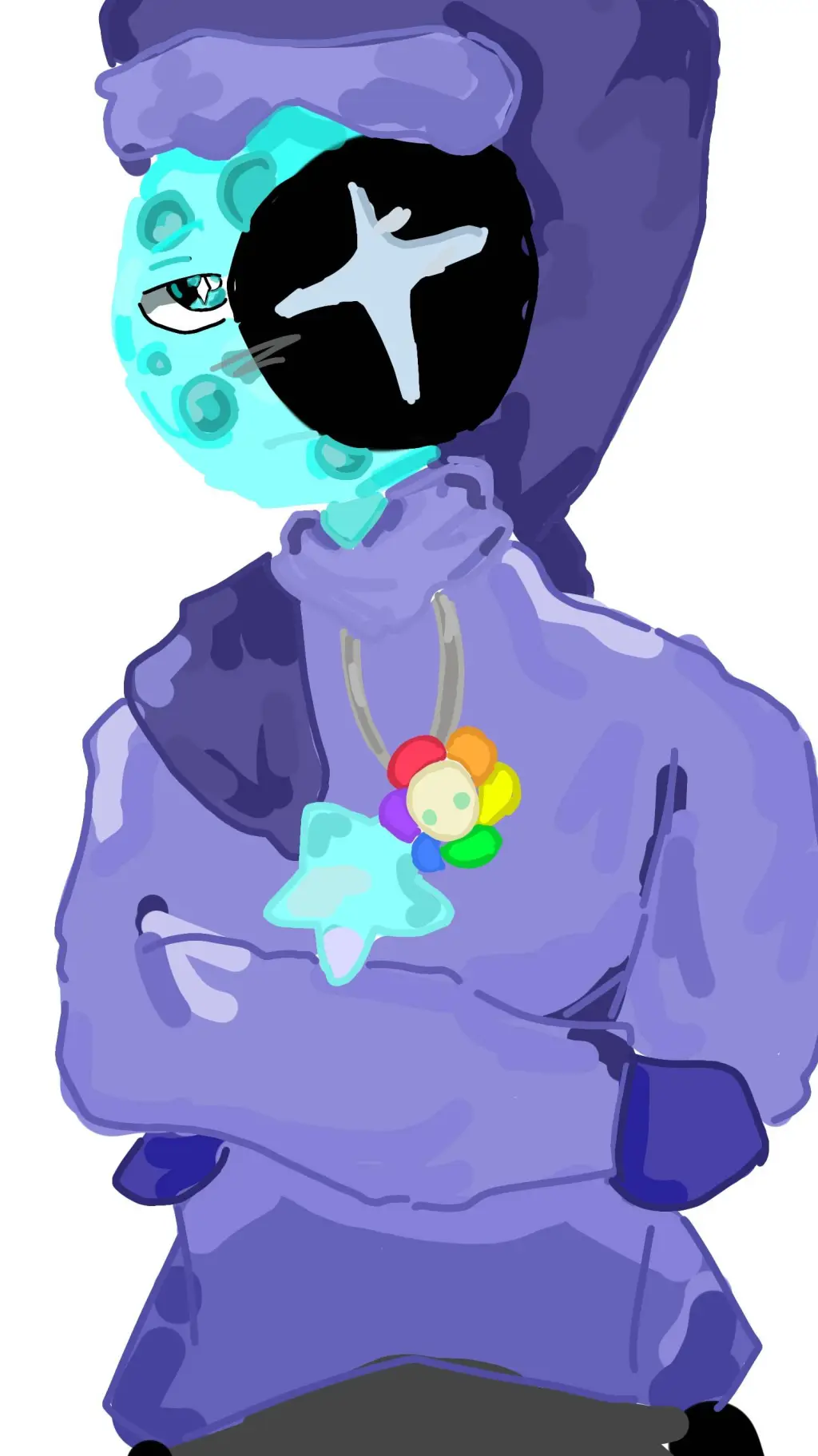ai character: 😴Astro🌘💤. background