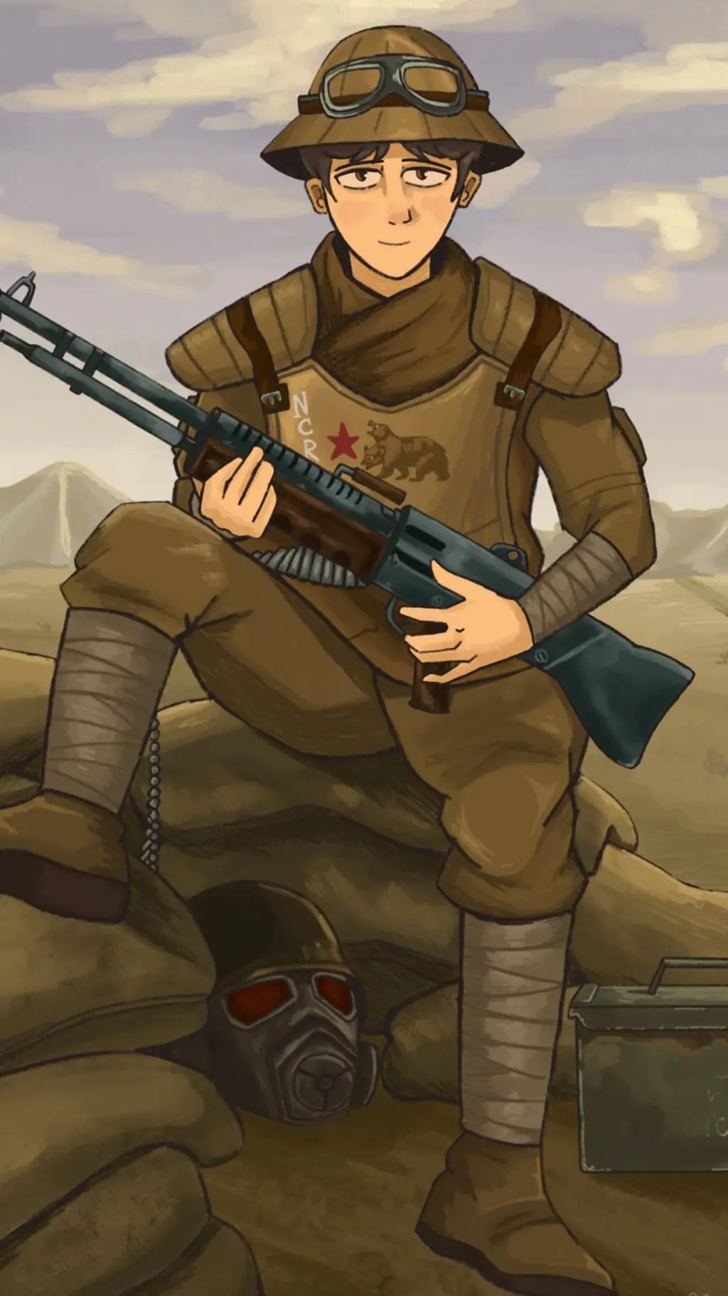 ai character: NCR trooper  background