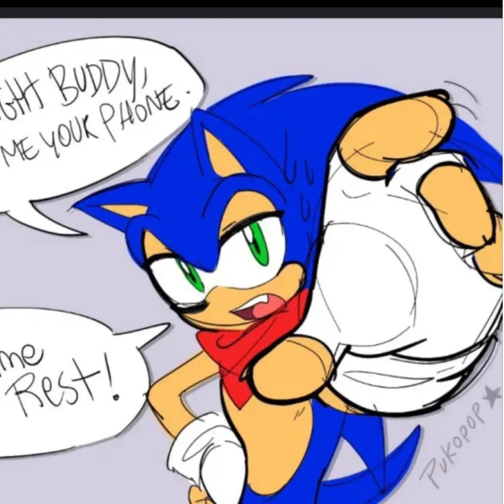 chat with ai character: Sonic knock off