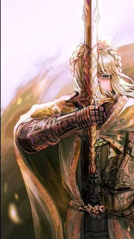ai character: Needle Knight Leda background