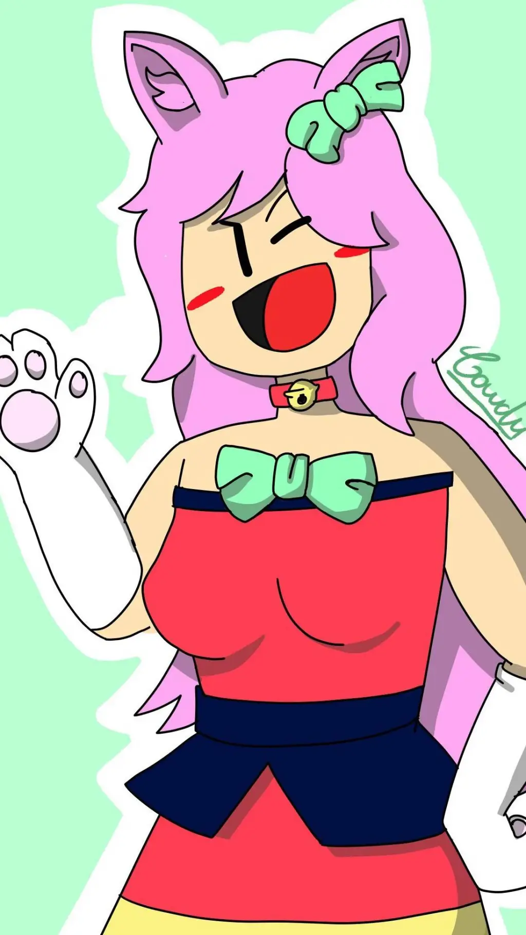 ai character: Neko DJ[TDS] background