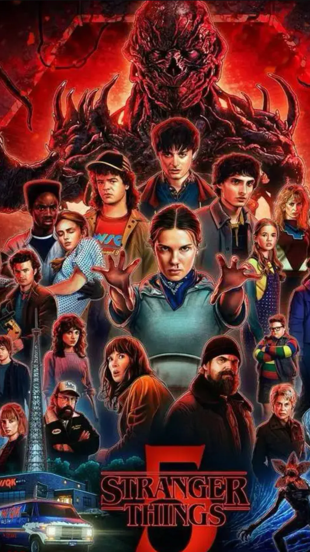 ai character: Stranger Things background