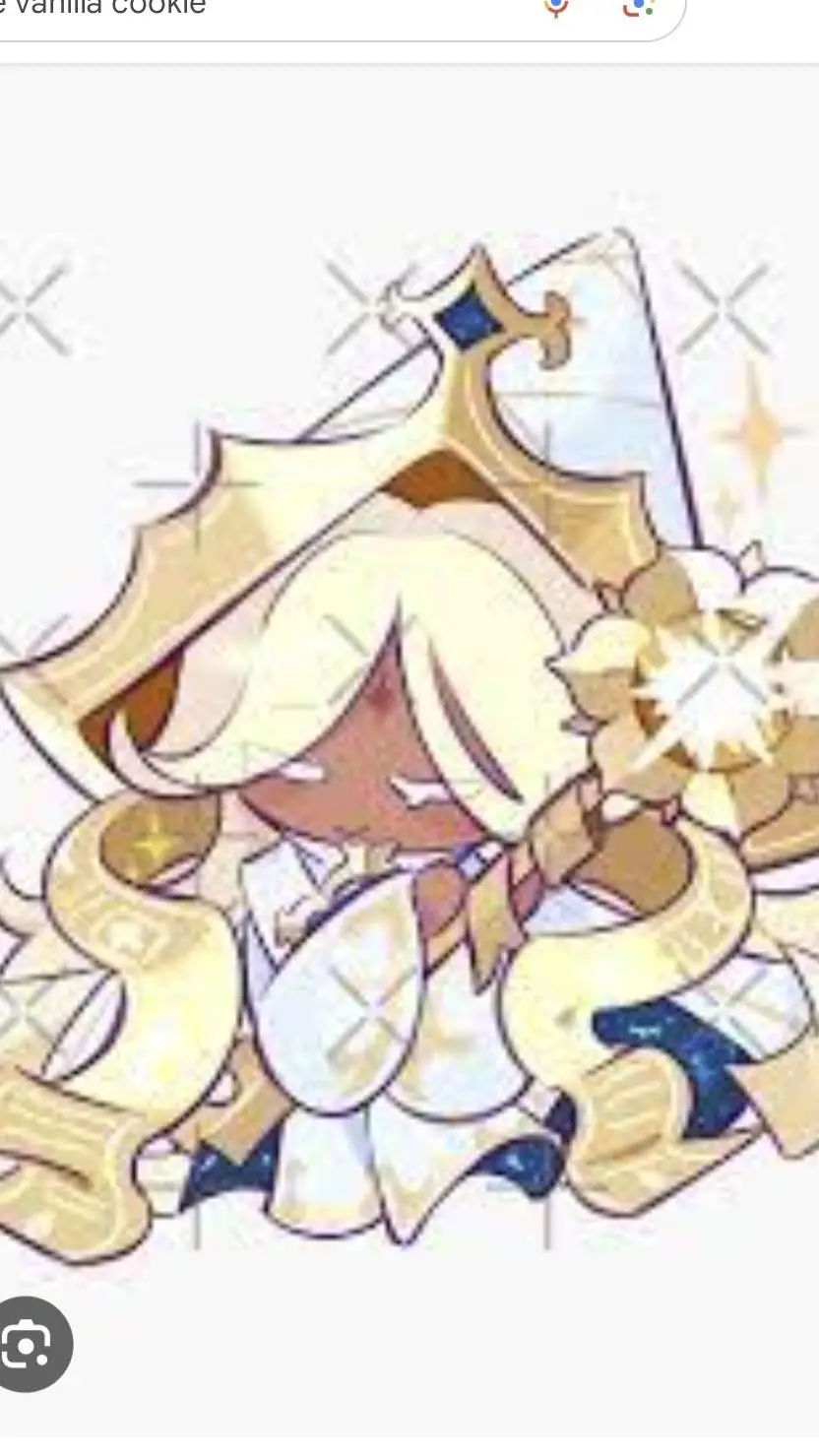 ai character: pure vanila cookie background