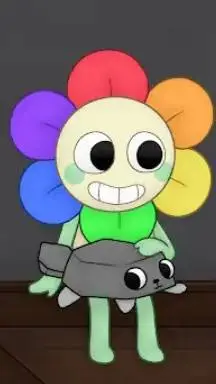 ai character: dandy and pebble background