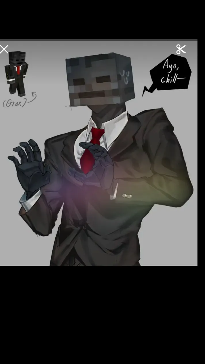 ai character: Grox  background