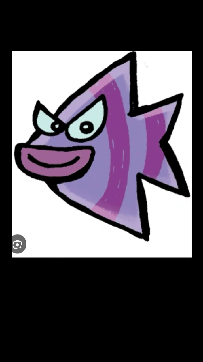 ai character: Flippy (as a fish) background