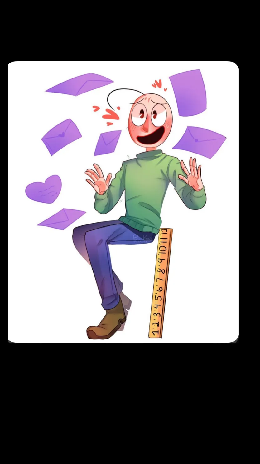 ai character: Baldi  background