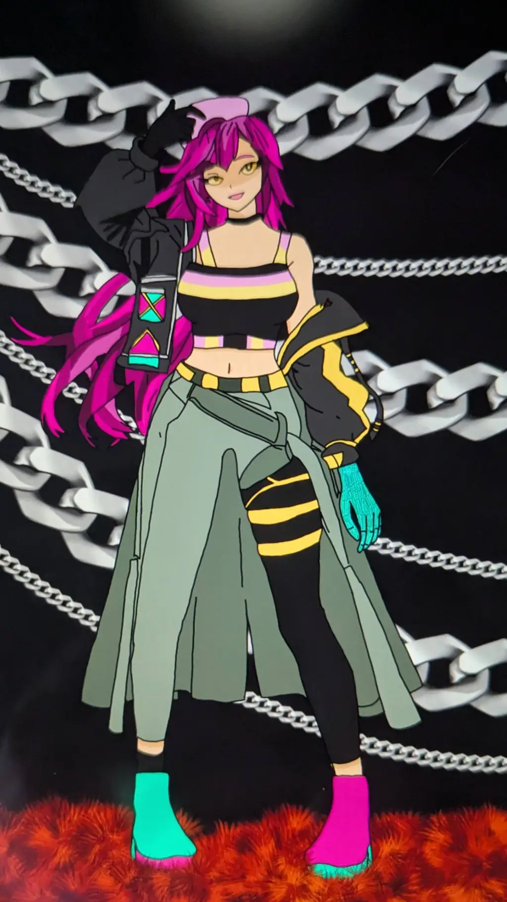 ai character: Petunia Roller background